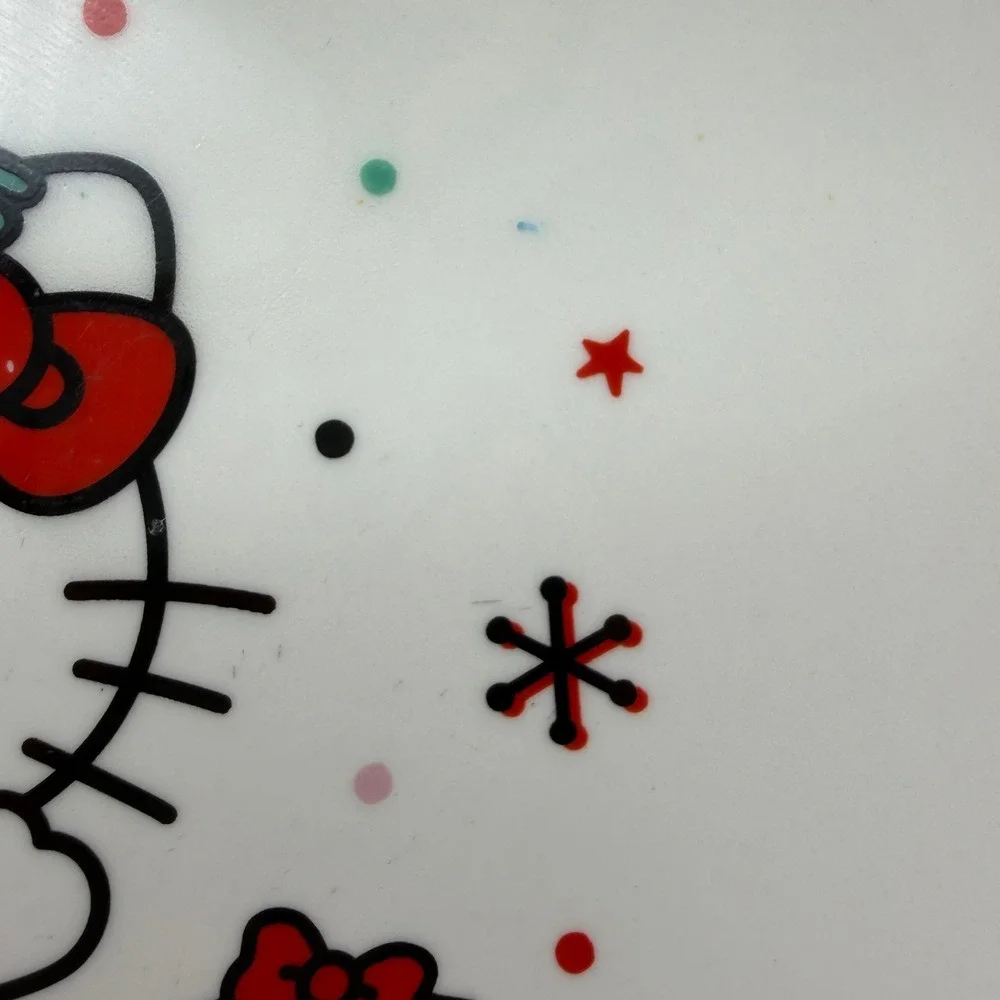Hello Kitty Christmas serving Bowl Silver Buffalo Holiday Sanrio ceramic
